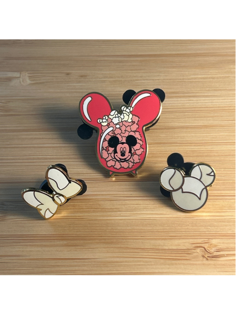 Disney Mickey Mouse Popcorn Pin Set